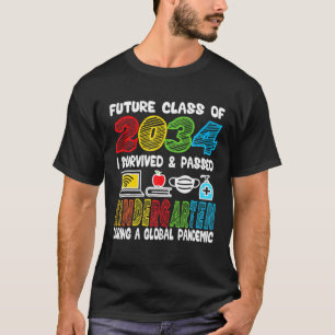 2034年の未来クラス私は卒業I幼稚園 Tシャツ
