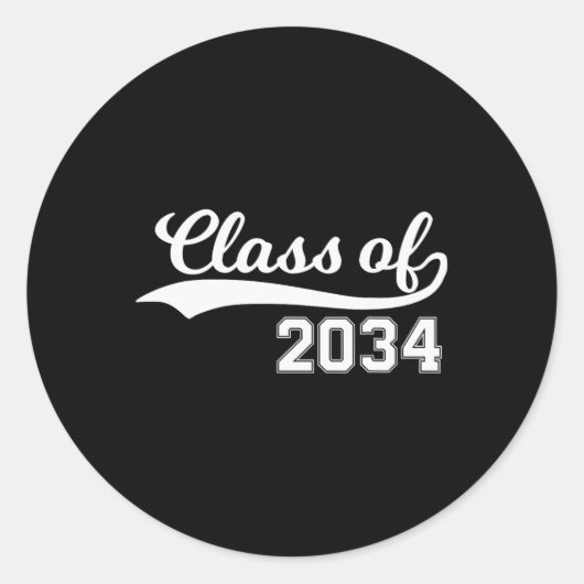 2034年の私の学校の初日と成長する ラウンドシール (正面)