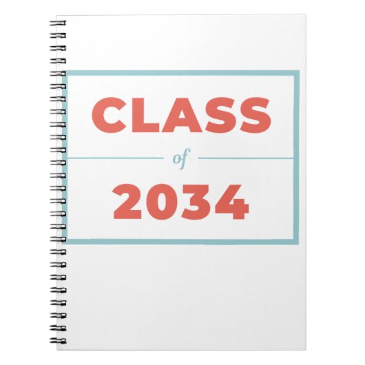 2034年クラス ノートブック (正面)