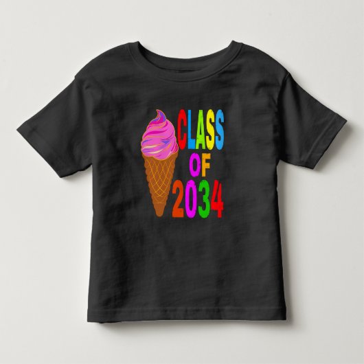 2034年卒業予定  トドラーTシャツ (正面)