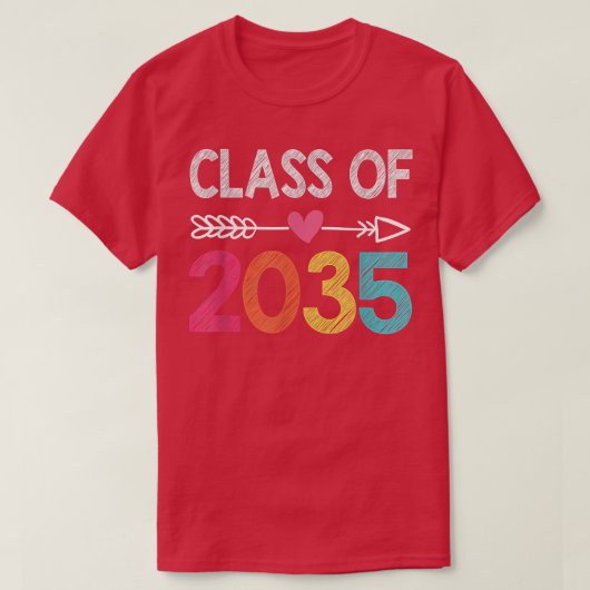 2035シャツプレ – K大学院未就学生クラス Tシャツ (デザイン正面)