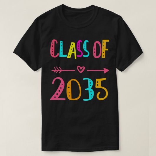 2035年のキッズクラス、1日目、1日目 Tシャツ (デザイン正面)