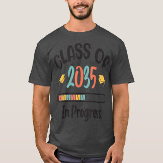 2035年のクラスは私と一緒に成長する学校の最初の日 Tシャツ