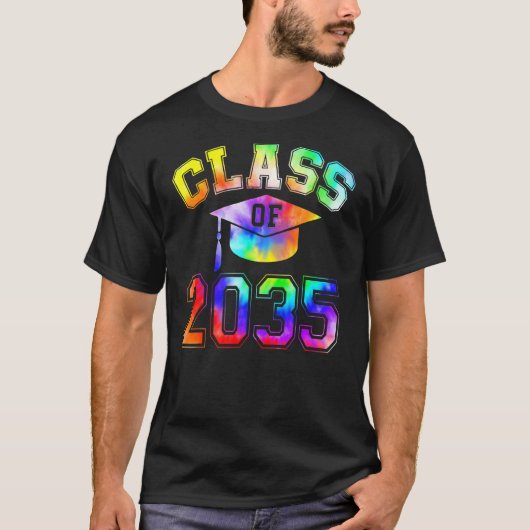 2035年のクラスは私と一緒に成長する幸せな最初の日Scho Tシャツ (正面)
