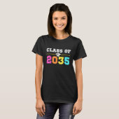 2035年のクラスは私と一緒に成長新学期色 Tシャツ (正面フル)