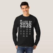 2035年のクラスは私と共にチェックマの宇宙で成長する Tシャツ (正面フル)