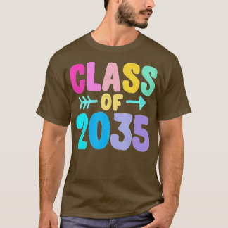 2035年のクラス幼稚園のプリックは私と一緒に成長するGradu Tシャツ