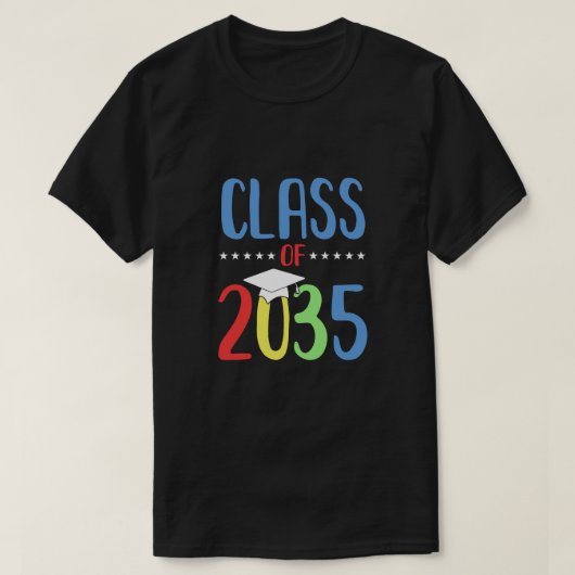 2035年の学校初日に育つ Tシャツ (デザイン正面)