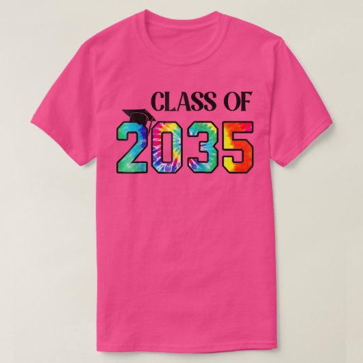 2035年の幼稚園の授業が卒業と共に成長 Tシャツ (デザイン正面)