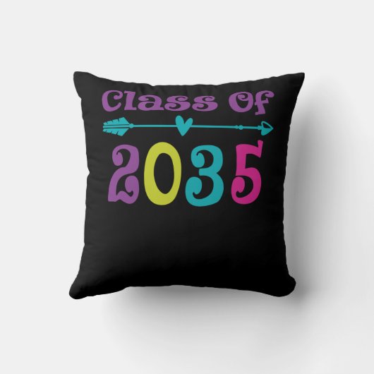 2035年の幼稚園K前のクラスが私の卒業と一緒に成長 クッション (裏面)