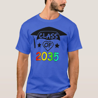 2035年の幼稚園K前のクラスが私の卒業と一緒に成長 Tシャツ