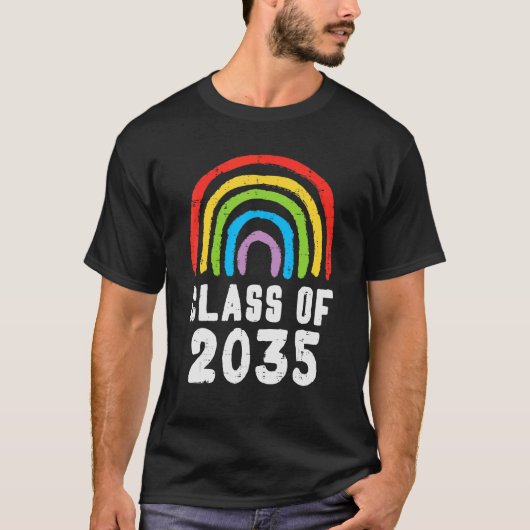 2035年クラスRainbow First Last Day卒業Gr Tシャツ (正面)
