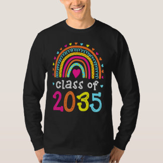 2035年レインボーピンクの大学院プリスクールの種類のクラス Tシャツ