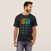 2035年卒業式 入学おめでとう 成長しよう Tシャツ (正面フル)