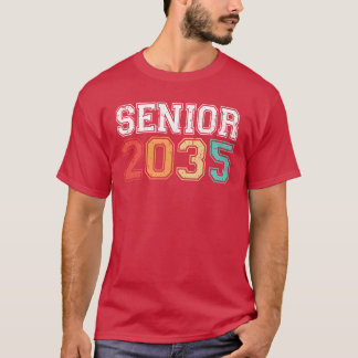 2035年卒業 レトロ ヴィンテージ おもしろい シニア Tシャツ