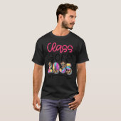 2035年卒 ヒョウ柄 幼稚園の初日 スクエア Tシャツ (正面フル)