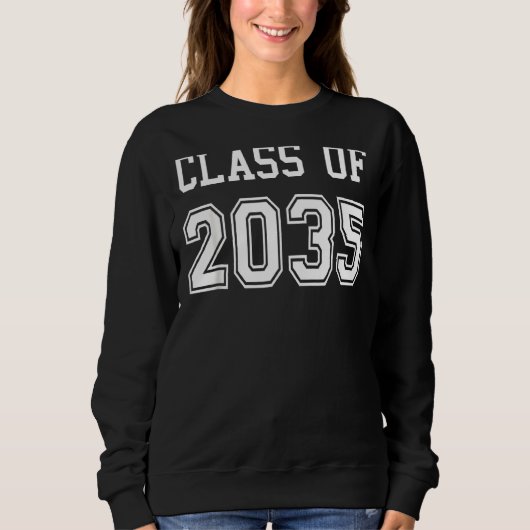 2035年幼稚園卒園生私Gと共に成長 スウェットシャツ (正面)