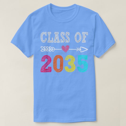 2035年度 仲間と一緒に成長しよう 幼稚園卒業生 2 Tシャツ (デザイン正面)