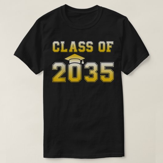 2035年PreK大学院プリスクール卒業 Tシャツ (デザイン正面)