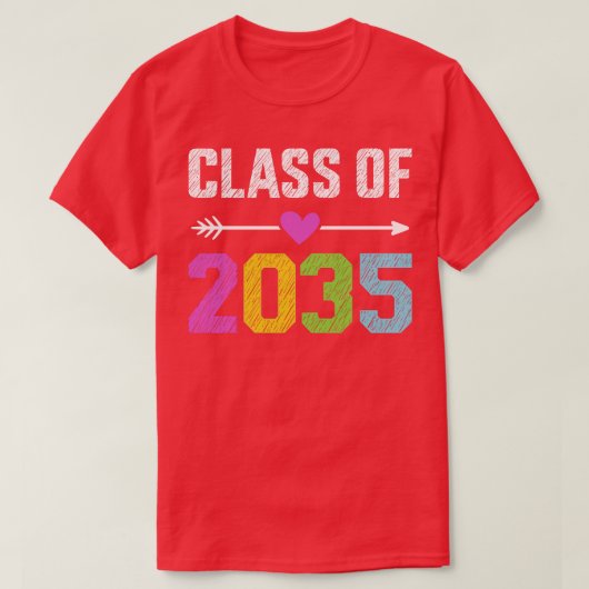 2035年PreK大学院卒業者 Tシャツ (デザイン正面)