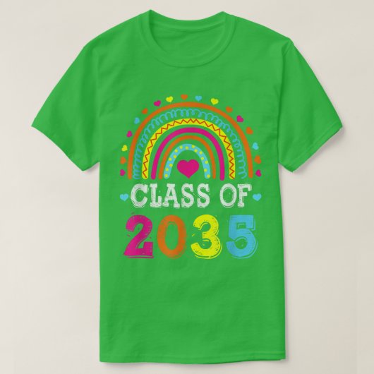 2035年PreK大学院幼稚園クラス  Tシャツ (デザイン正面)