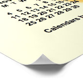 2035-2036年 晴天の日 学校カレンダー / Janz ポスター (角)