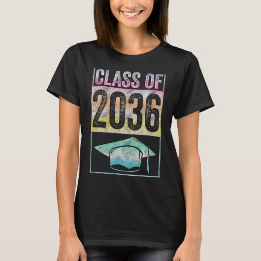 2036年のクラスは卒業1日目に成長 Tシャツ (正面)