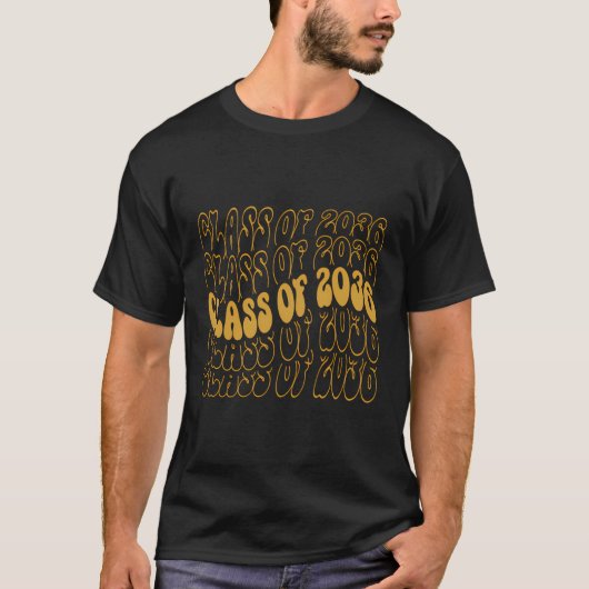 2036年のクラスは私と一緒に成長する学校の最初の日 Tシャツ (正面)
