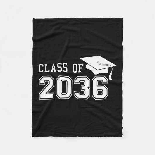 2036年の卒業生として育つ フリースブランケット (正面)