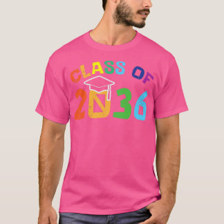 2036年の卒業生はボーおもしろいで育つ Tシャツ