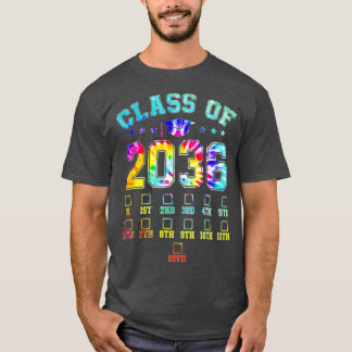 2036年の幼稚園K前のクラスが私の卒業と一緒に成長 Tシャツ