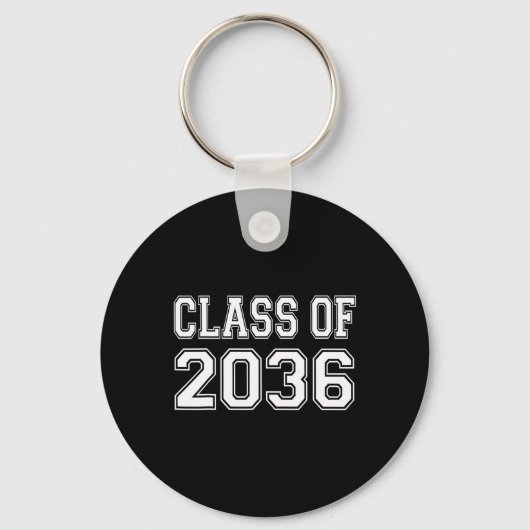 2036年の私のシャツと一緒に成長 キーホルダー (正面)