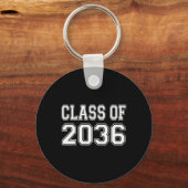 2036年の私のシャツと一緒に成長 キーホルダー (正面)