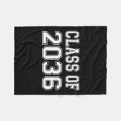 2036年の私のシャツと一緒に成長 フリースブランケット (正面(横))