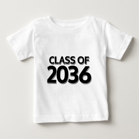 2036年クラス ベビーTシャツ (正面)