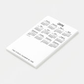 2036年ホワイトカレンダー(Janz Post-it Notes) ポストイット (アングル)