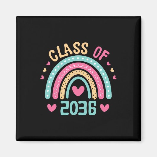 2036年一緒に成長しよう!入学式と卒業式 マグネット (正面)