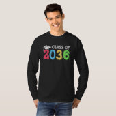 2036年卒業予定 スペース手形 ギフト Tシャツ (正面フル)