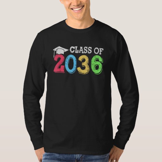 2036年卒業予定 スペース手形 ギフト Tシャツ (正面)