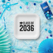 2036年卒業予定 成長とともに バックトゥスクール ペーパープレート (パーティー)