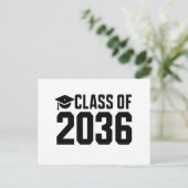 2036年卒業予定 成長とともに 帰宅学習 ポストカード (スタンド正面)