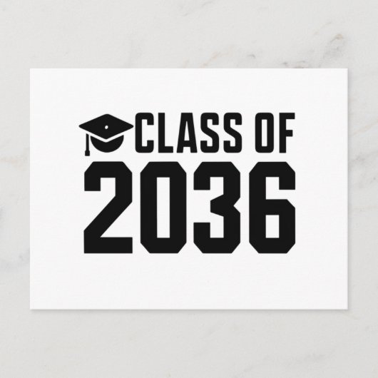 2036年卒業予定 成長とともに 帰宅学習 ポストカード (正面)