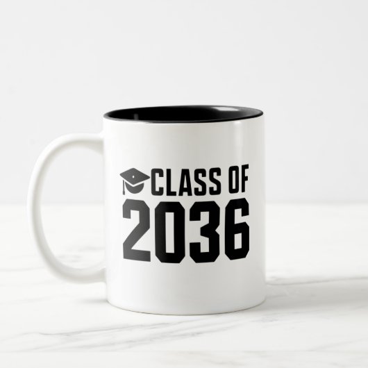 2036年卒業予定 成長とともに 戻って学校へ ツートーンマグカップ (左)