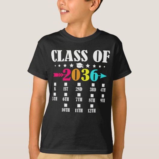 2036年度幼稚園1日目12年生 Tシャツ (正面)