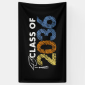 2036年度生まれの皆と一緒に - 初日の学校生活 横断幕 (縦)