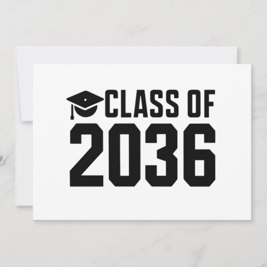 2036年度生まれの皆と一緒に - 新学期の始まり! 招待状 (正面)
