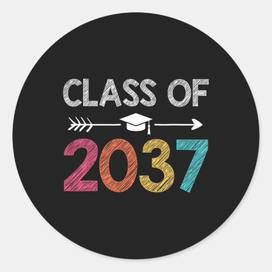 2037年のEst 2024は私のハンドプリントKで成長12 K ラウンドシール (正面)