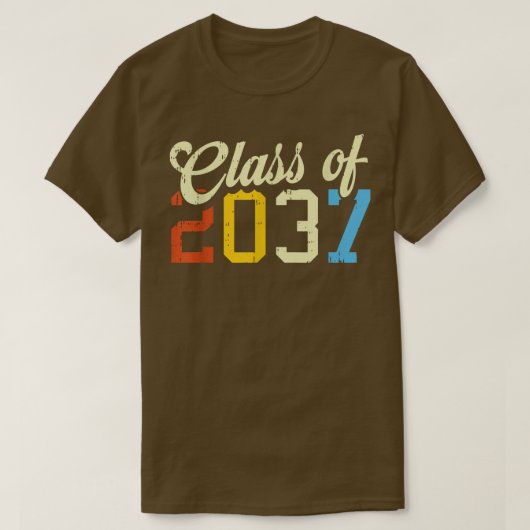 2037年クラスレトロPreK幼稚園プレスクールSt Tシャツ (デザイン正面)