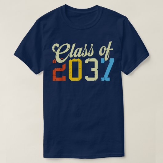2037年クラスレトロPreK幼稚園プレスクールSt Tシャツ (デザイン正面)