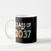 2037年卒クラス ともに成長する 初めての登校日 卒業 コーヒーマグカップ (左)